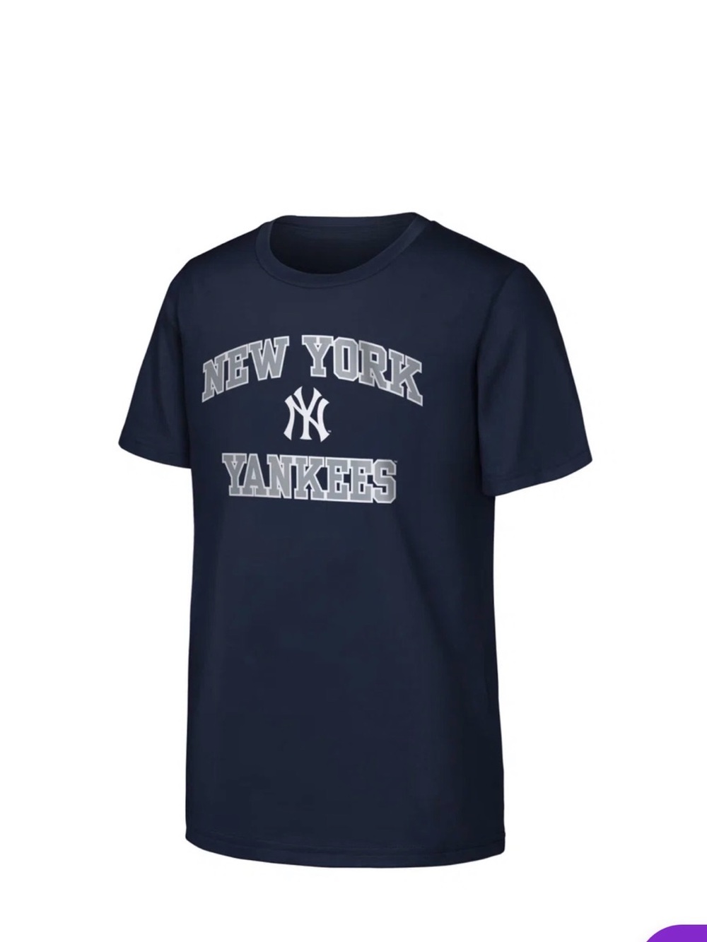 Fanatics Navy New York Yankees Short Sleeve Tee Youth Small